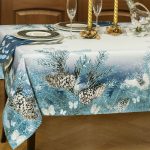 Idee di design per tovaglie e tovaglioli di Capodanno