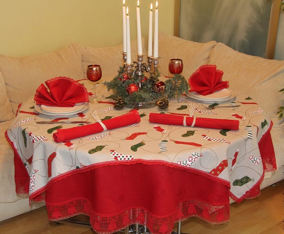 Opzioni fotografiche per tovaglie e tovaglioli di Capodanno