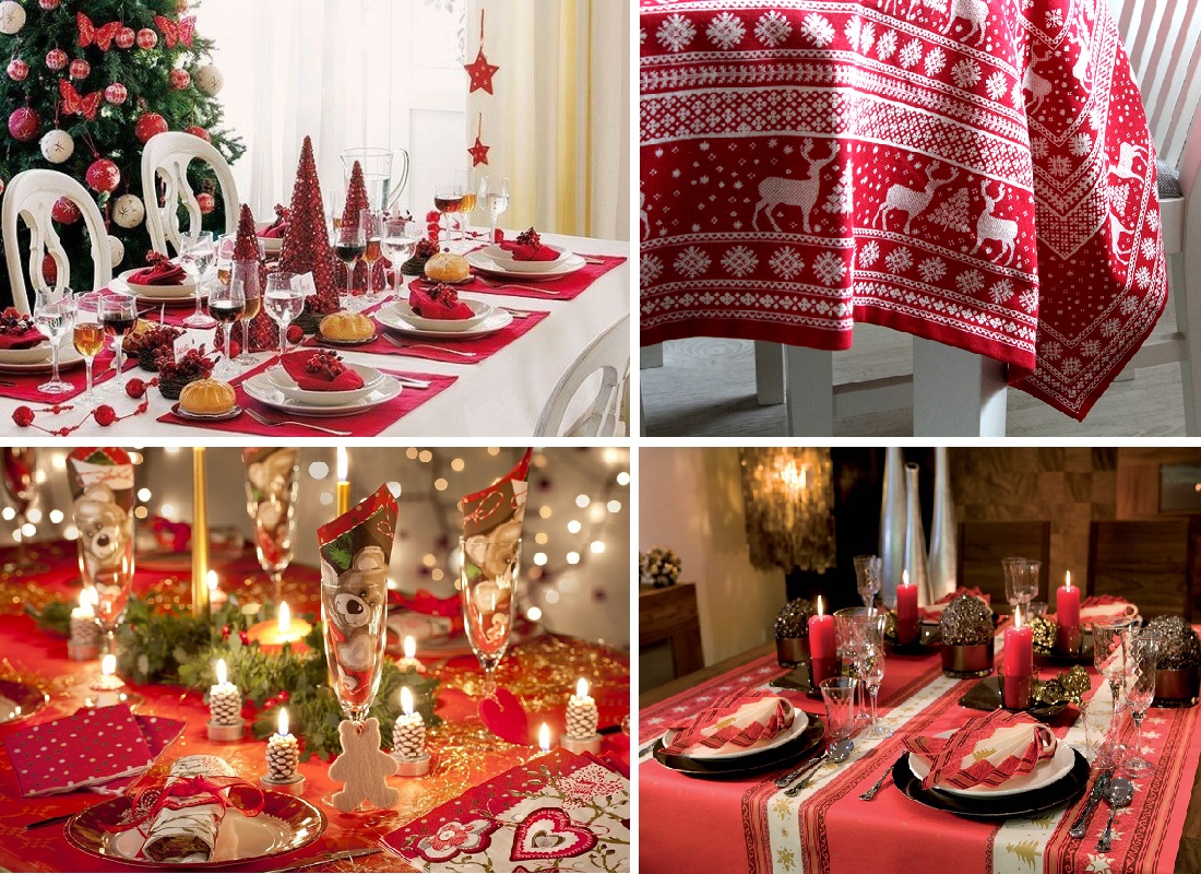 Tipi di tovaglie e tovaglioli di Capodanno