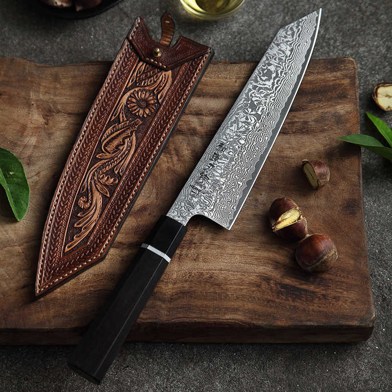 coltelli in acciaio damasco design