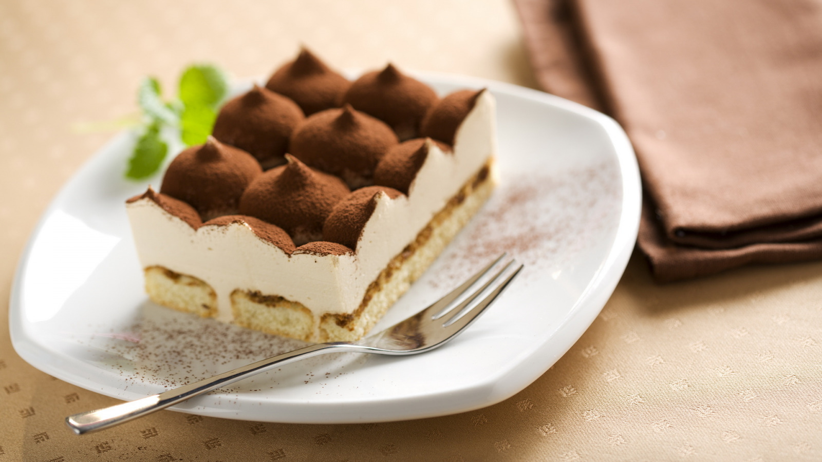 dessert con una forchetta
