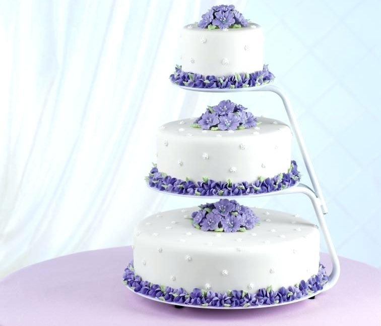 alzata tripla per torta