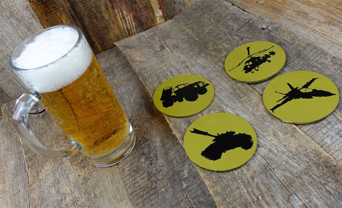 sottobicchieri di birra
