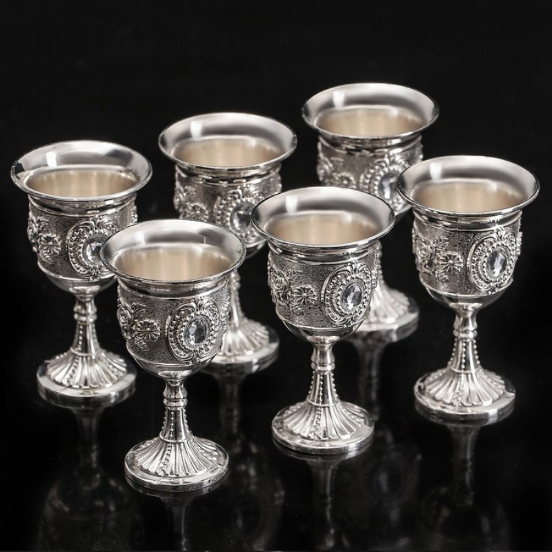 set di bicchierini in argento