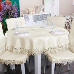 tovaglia per idee di decorazione di tavoli rotondi