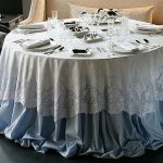 tovaglia per foto di design di tavolo rotondo