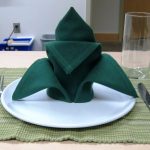 tovaglioli pieghevoli per servire decorazioni fotografiche