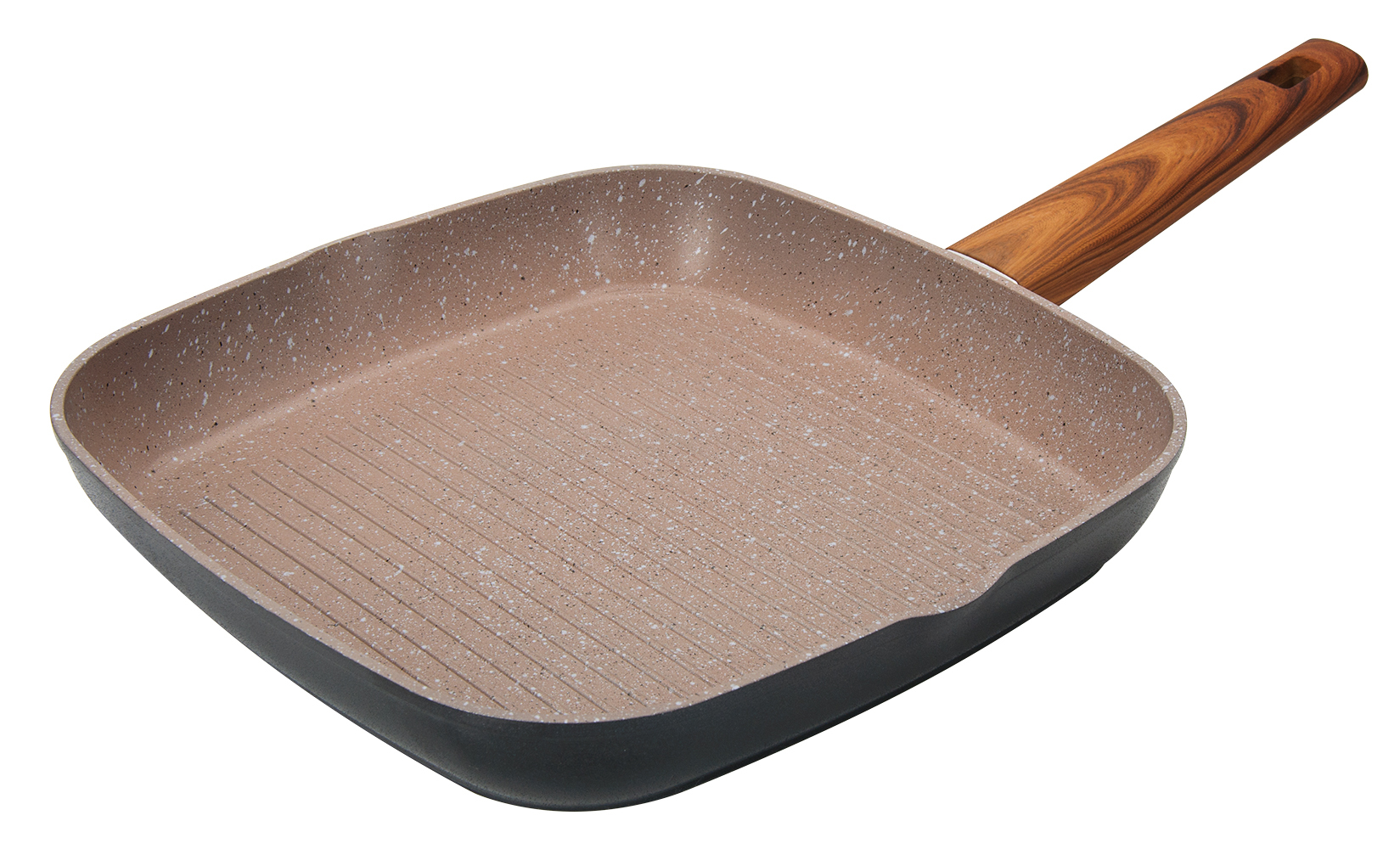 padella in alluminio pressofuso con rivestimento antiaderente