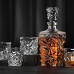 decorazione fotografica di bicchieri da whisky