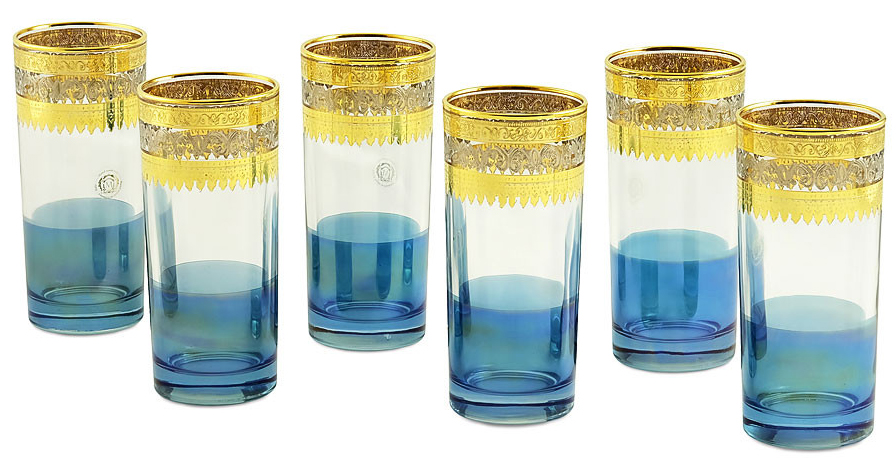 bicchieri per acqua e succo