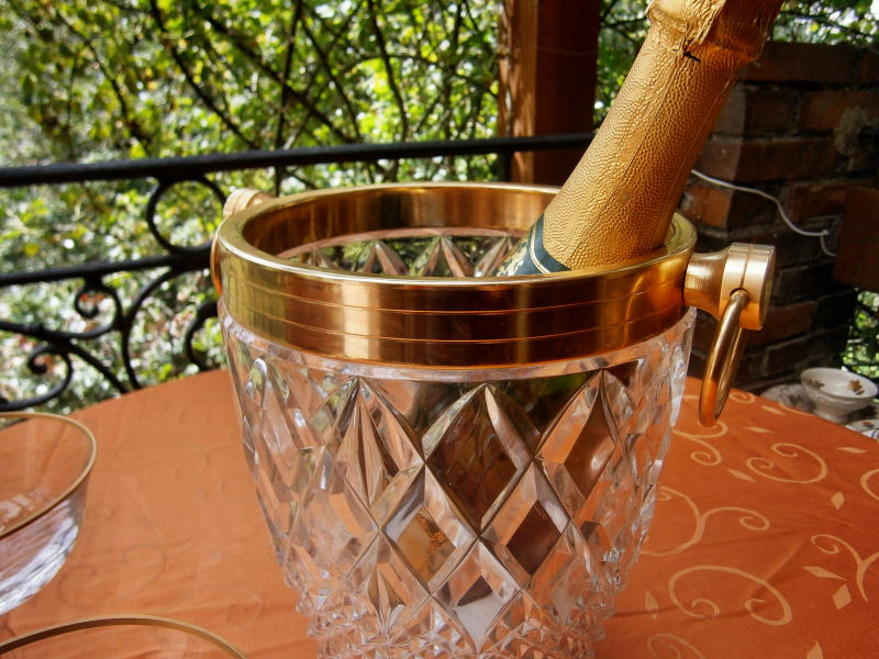 secchiello per champagne in cristallo