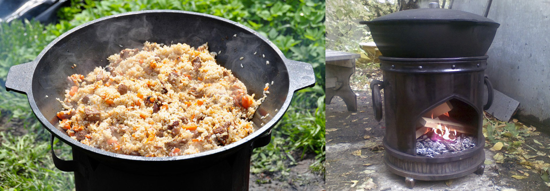 pilaf in un calderone