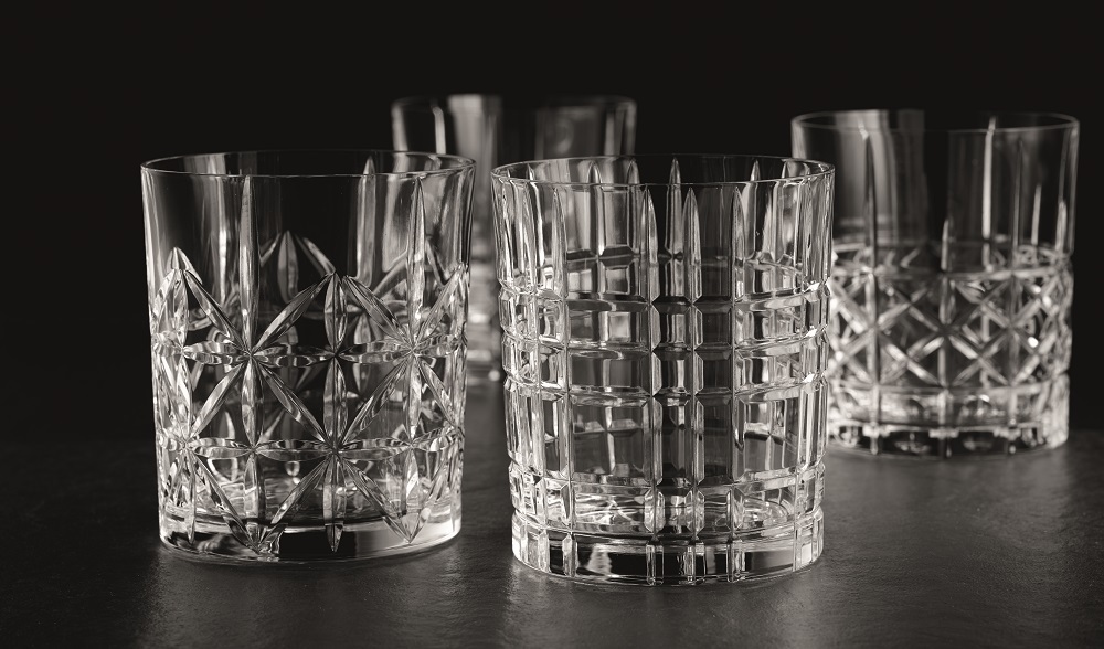 bicchieri da whisky di cristallo