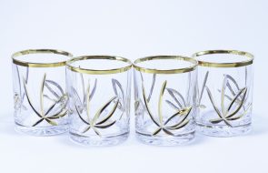 set di bicchieri di cristallo