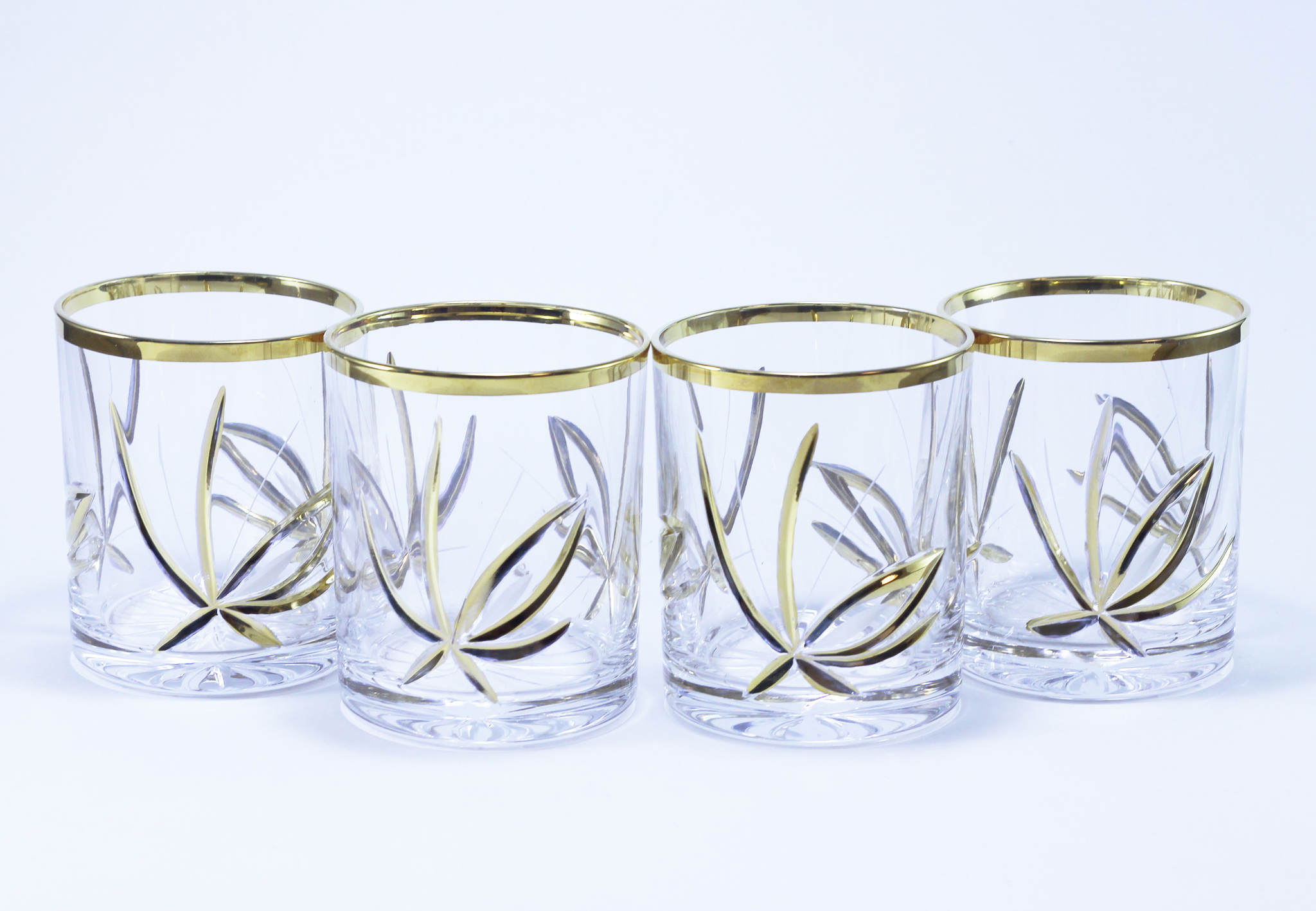 set di bicchieri di cristallo