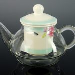 Teiera con fiaschetta in ceramica