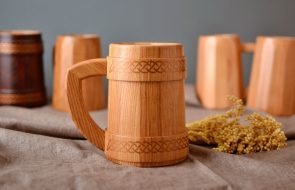 tazza di legno