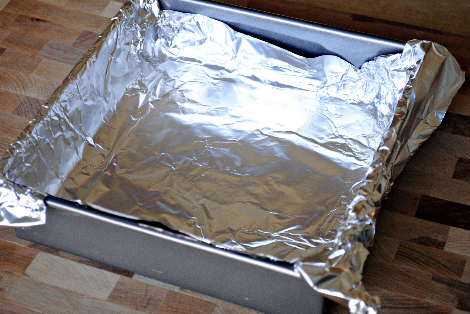 foglio di alluminio in una teglia da forno