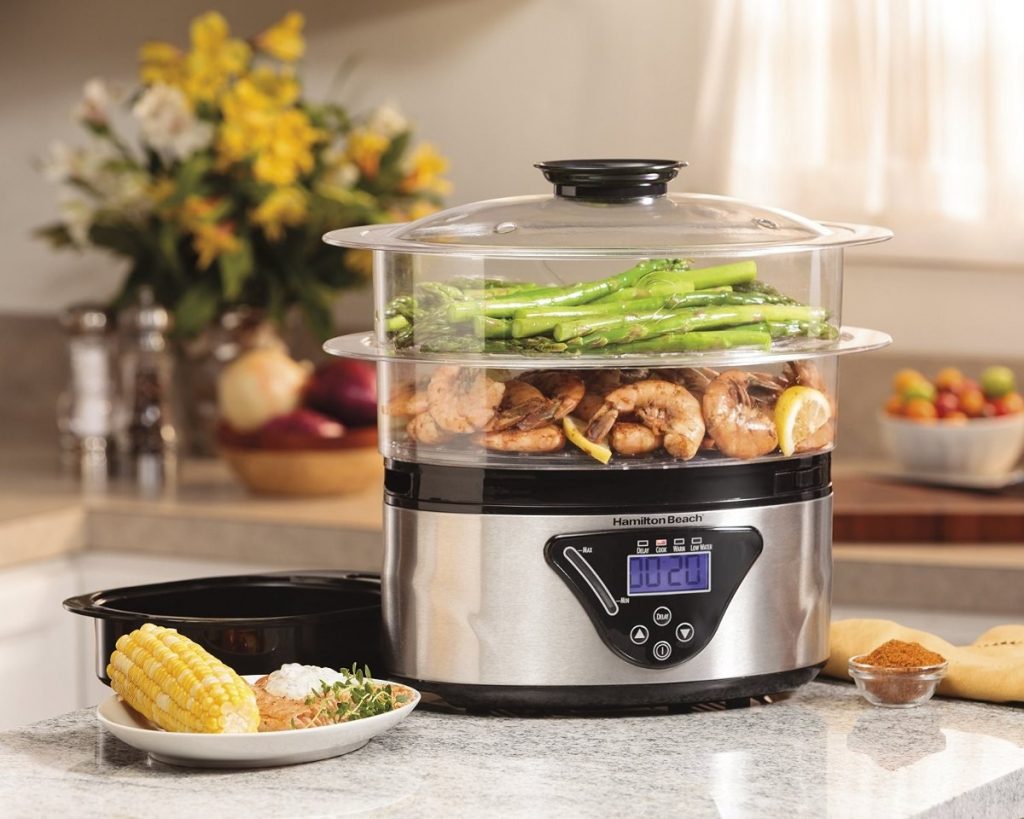 cucinare in una vaporiera
