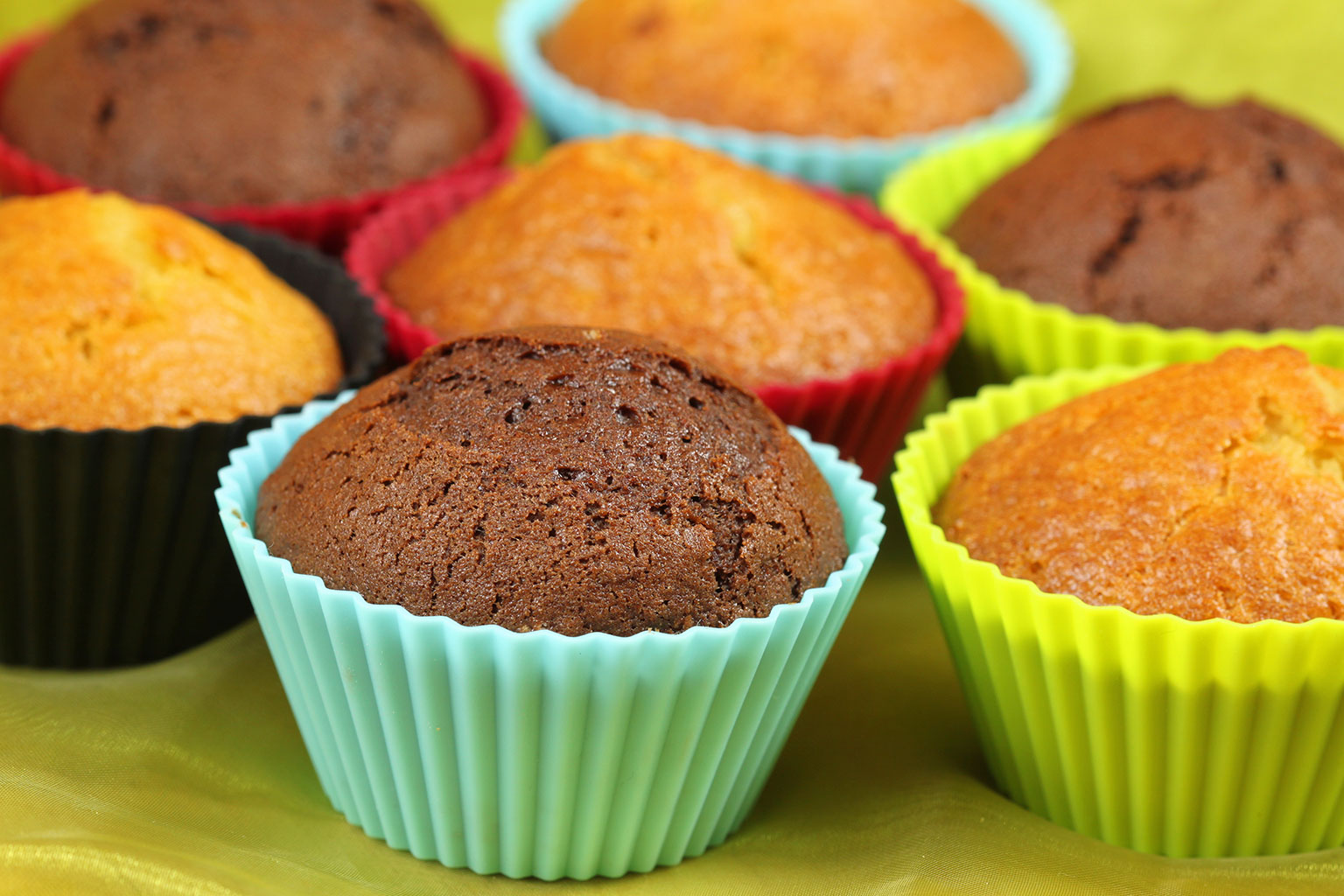 muffin in stampi in silicone