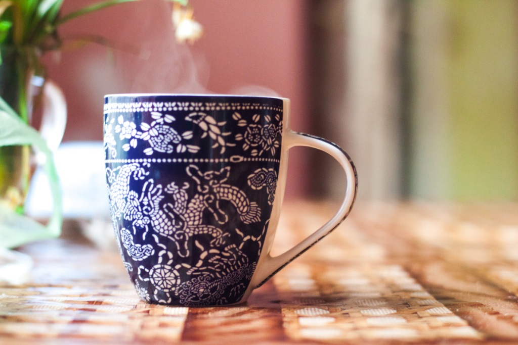 Foto di una tazza di ceramica