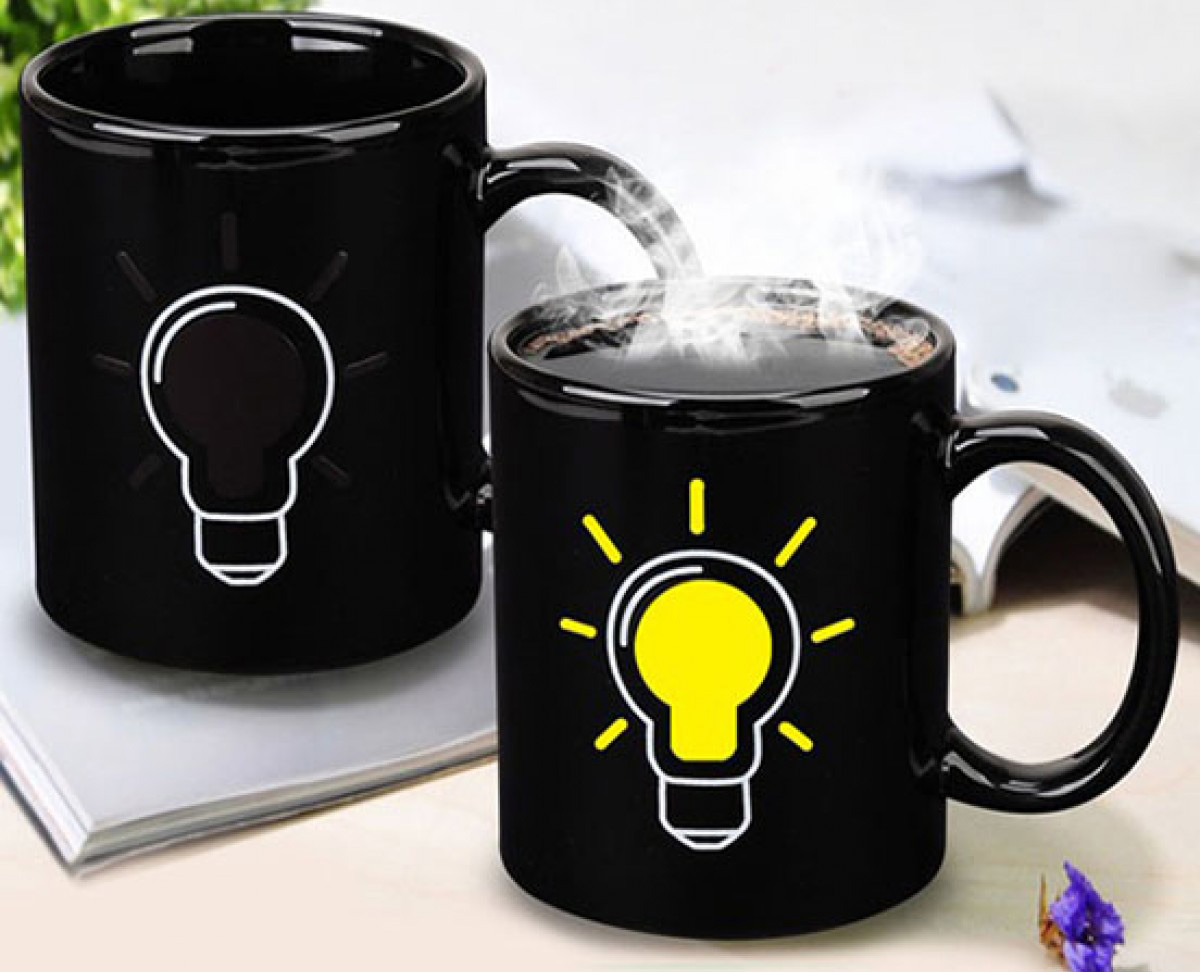 Tazza camaleonte con lampadina