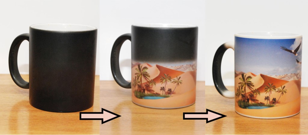 tazza camaleonte con stampa