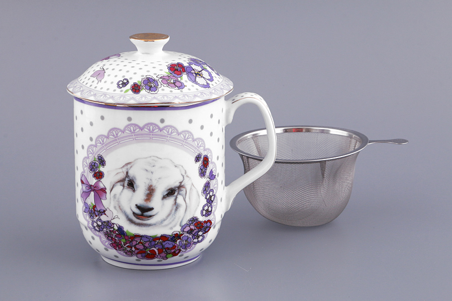 tazza da tè con coperchio