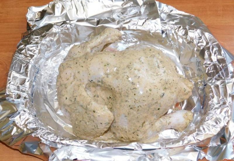 foto di pollo al cartoccio