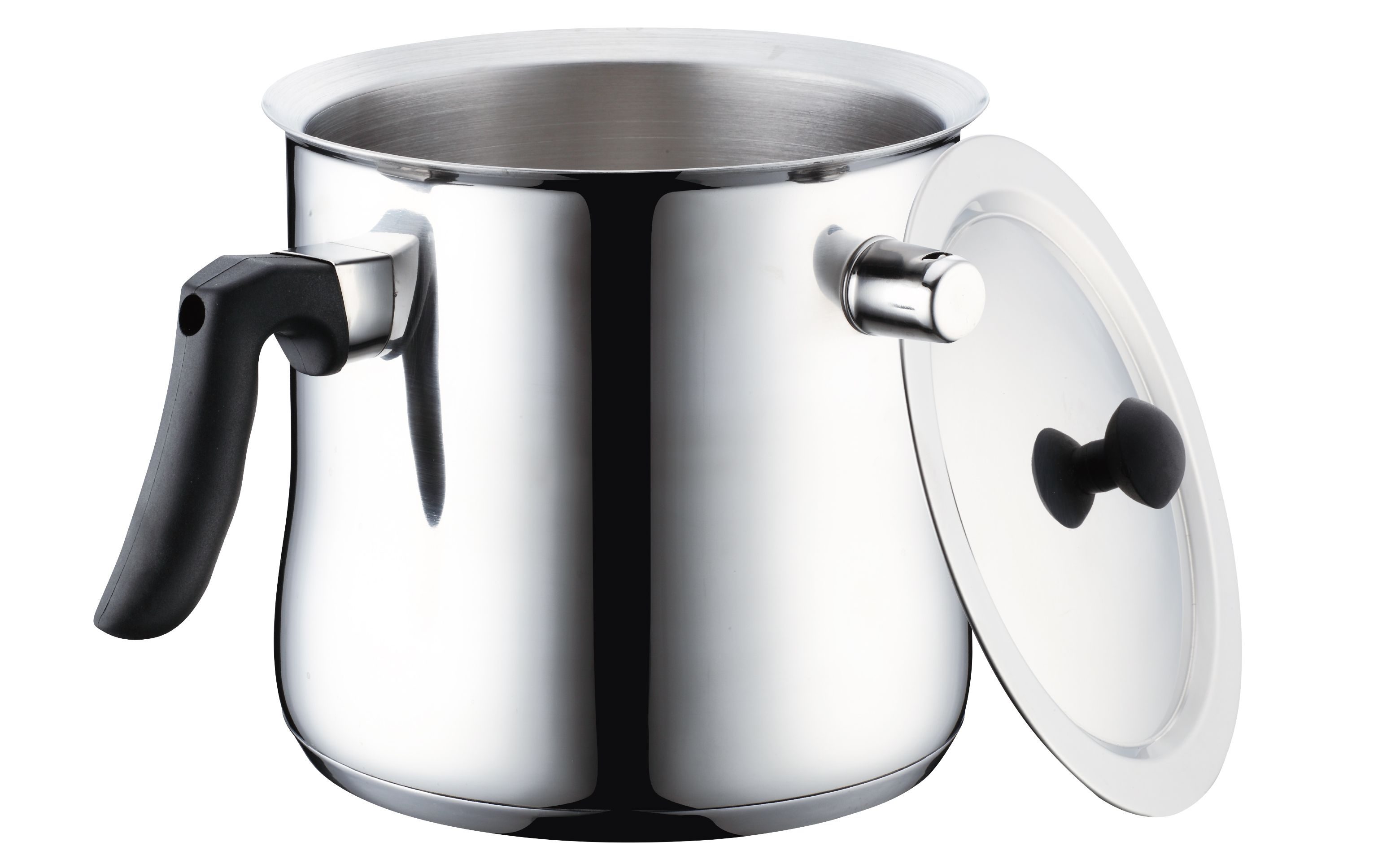Bollitore per latte in acciaio inox