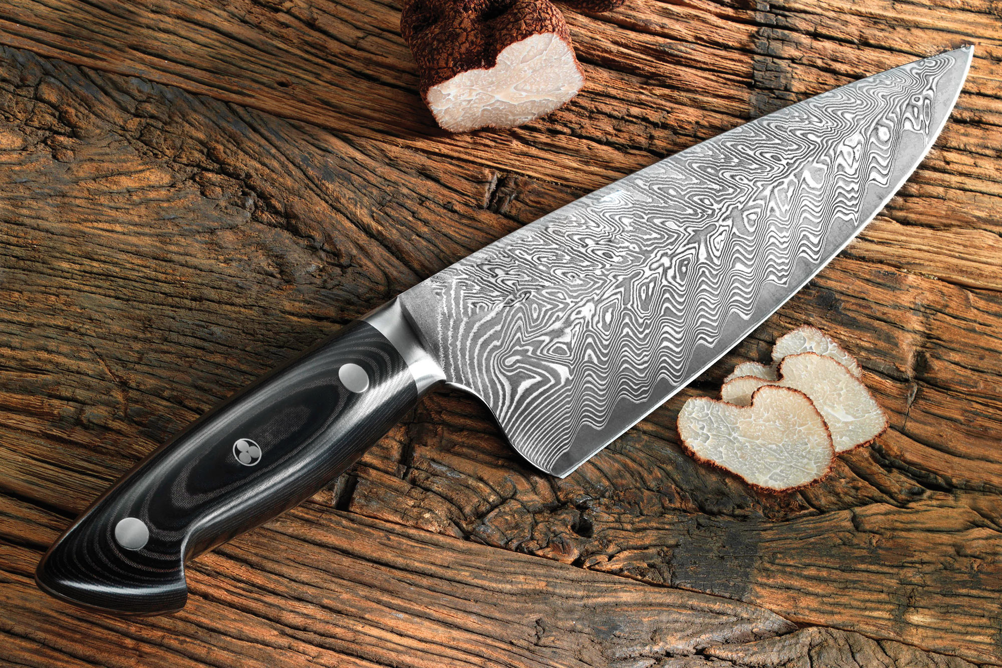 coltello in acciaio di Damasco