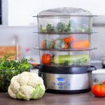 Foto di una vaporiera con cibo