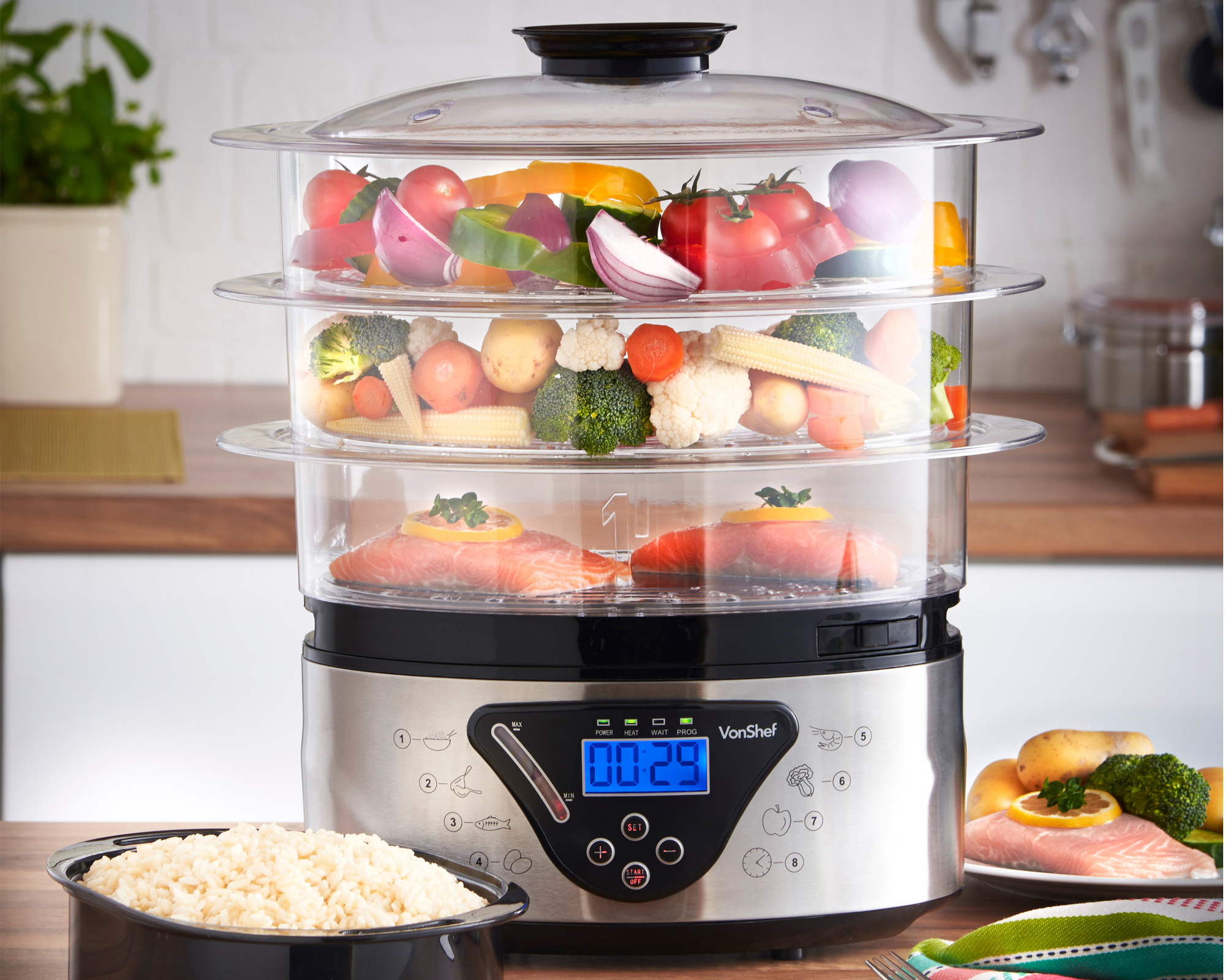 vaporiera per alimenti