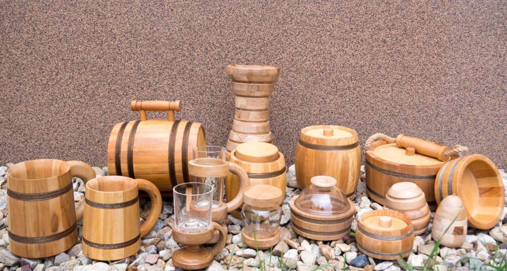 piatti di legno