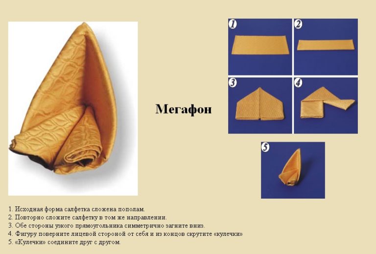 Servietten-Megaphon