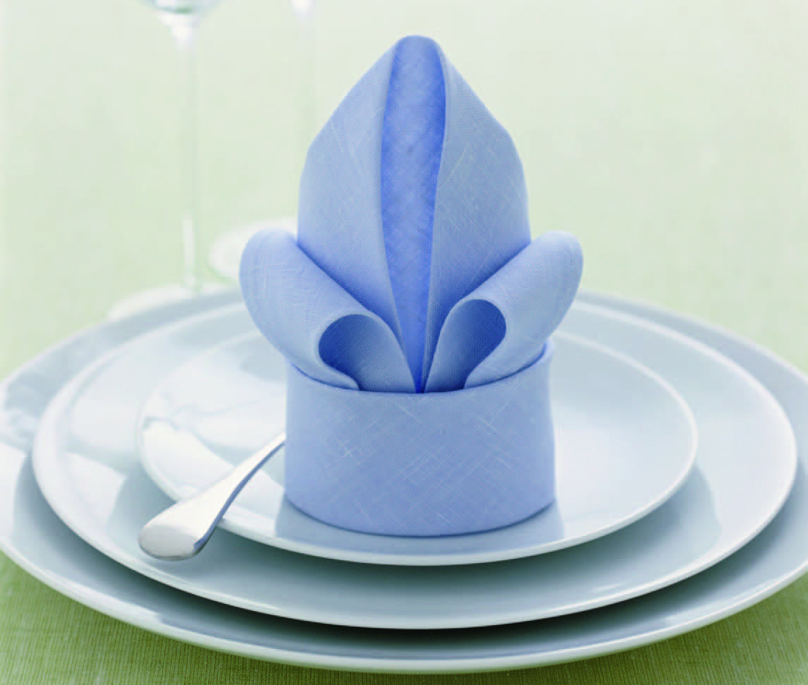lilienförmige Serviette