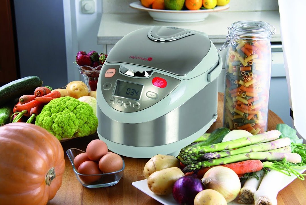 pentola a pressione con verdure