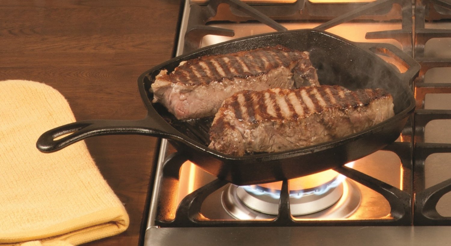 griglia Lodge con carne