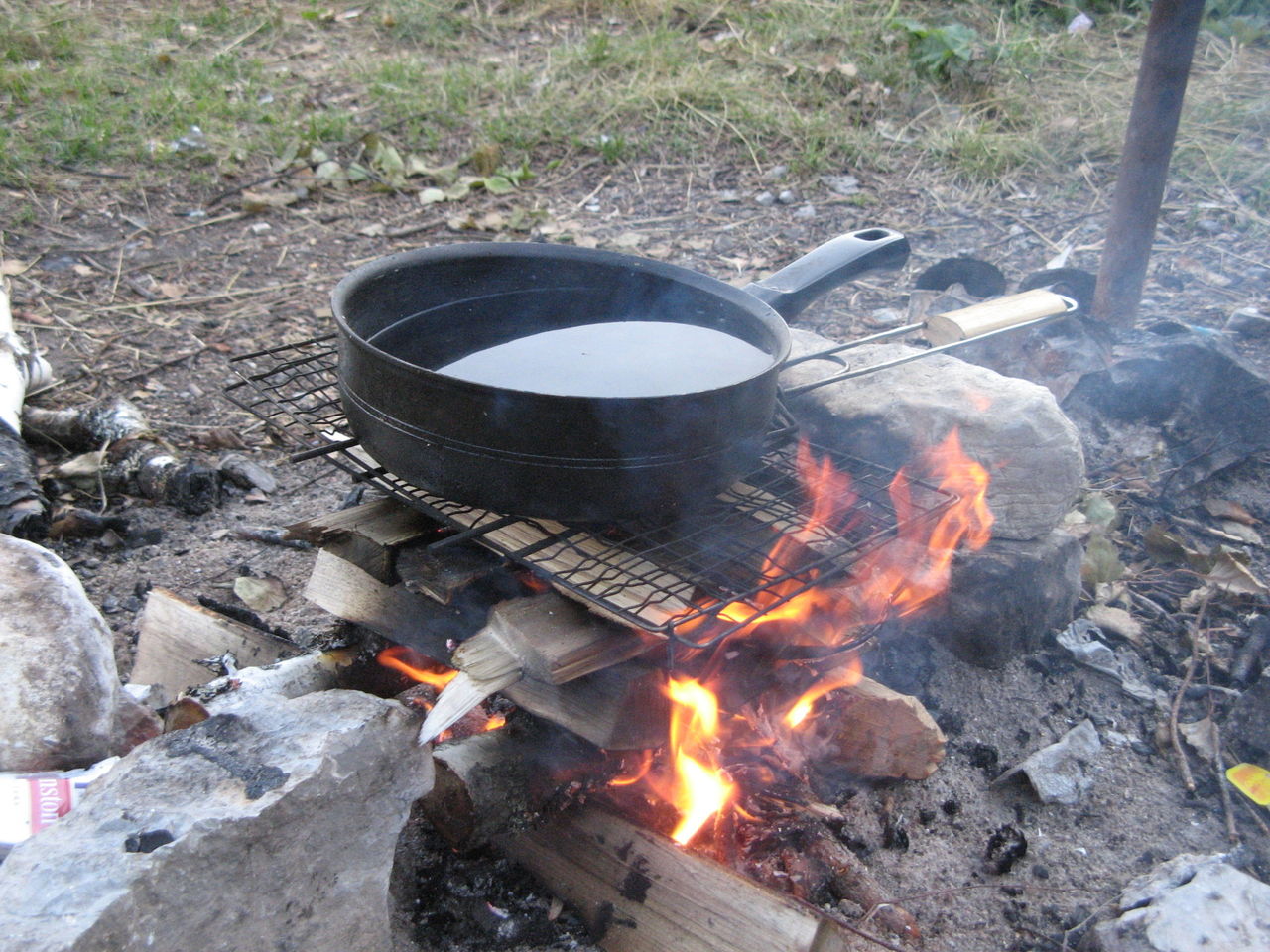padella sul fuoco