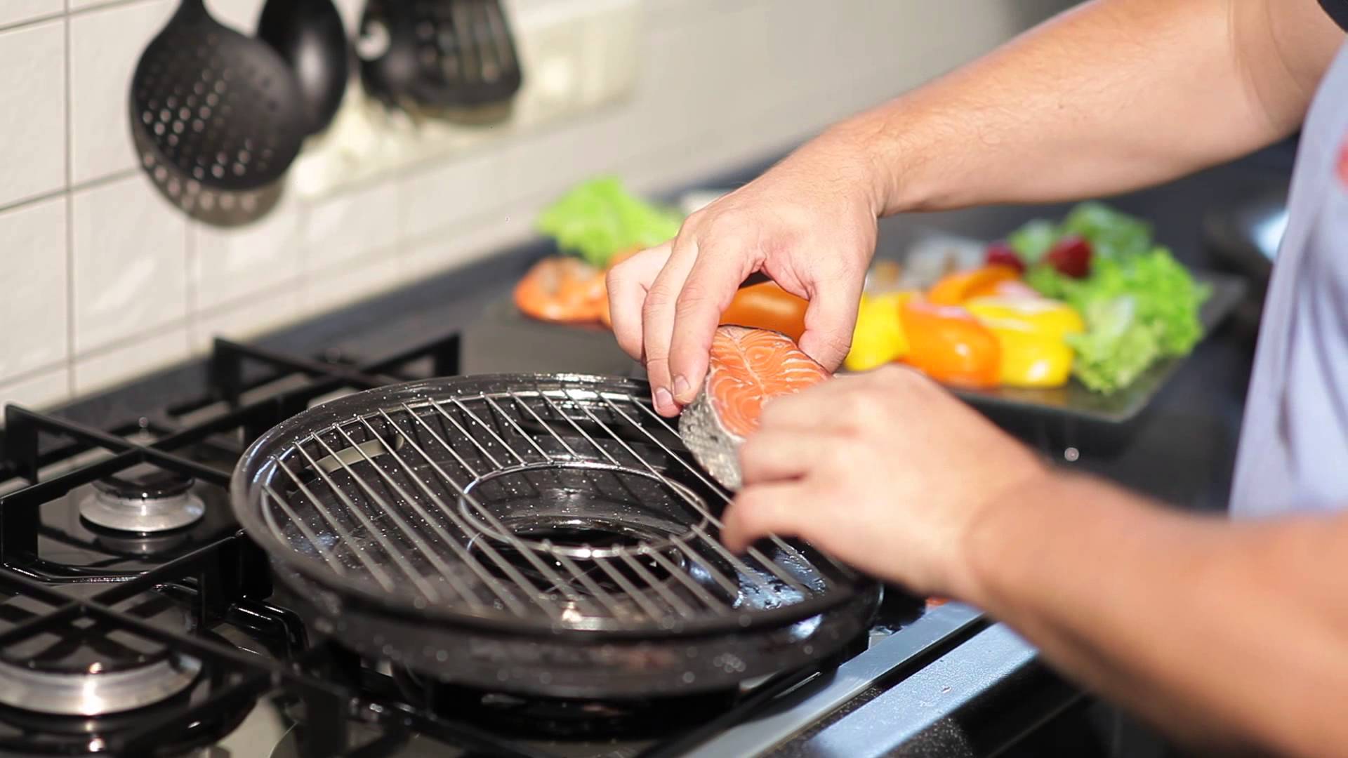 foto di griglia a gas per padella