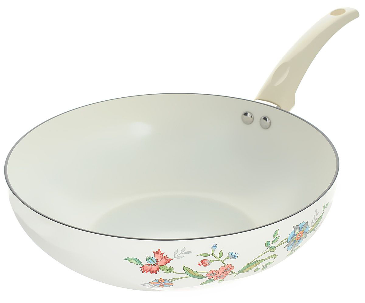 Padella wok in ceramica