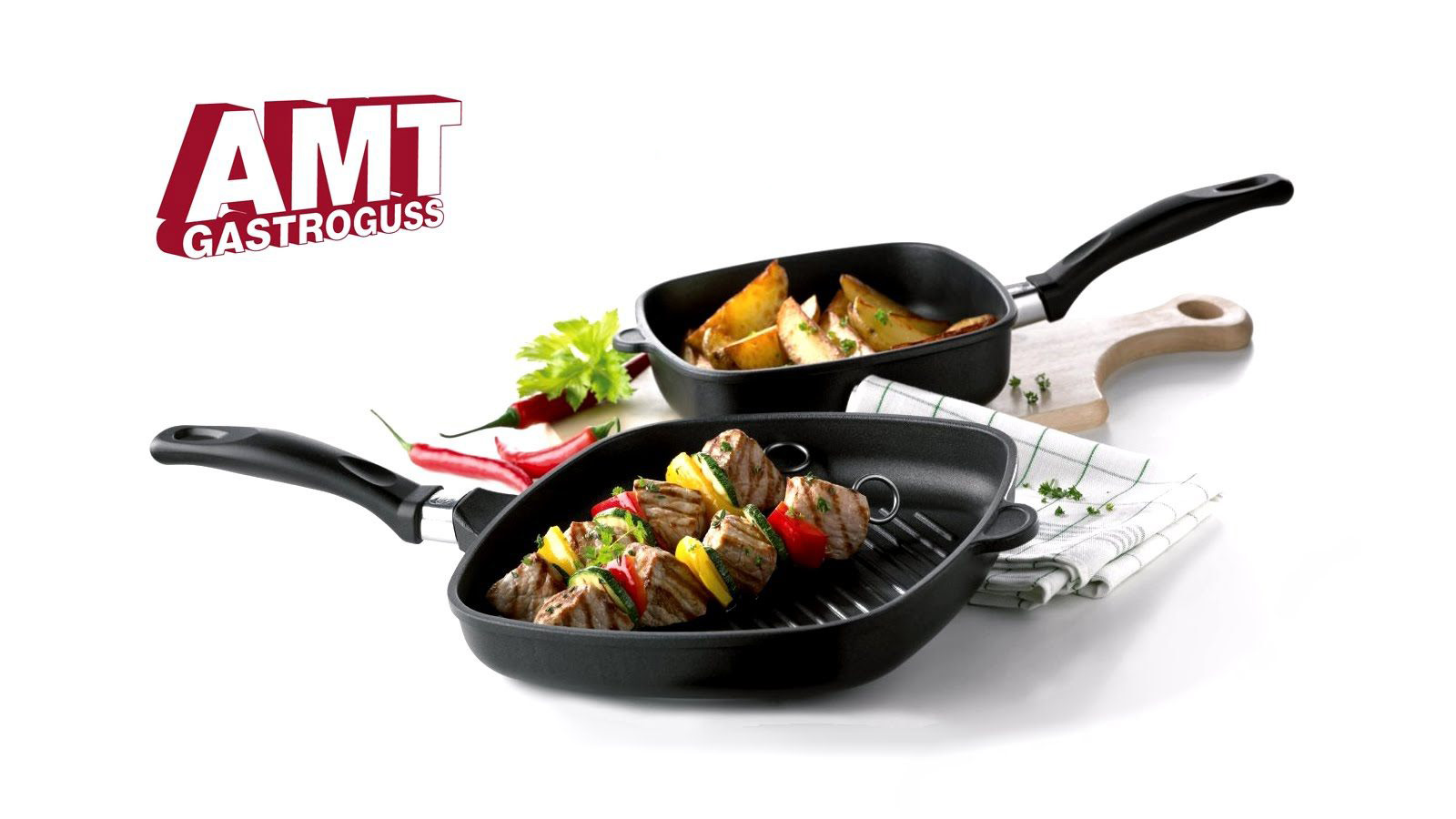 Vaschette AMT Gastroguss con alimenti
