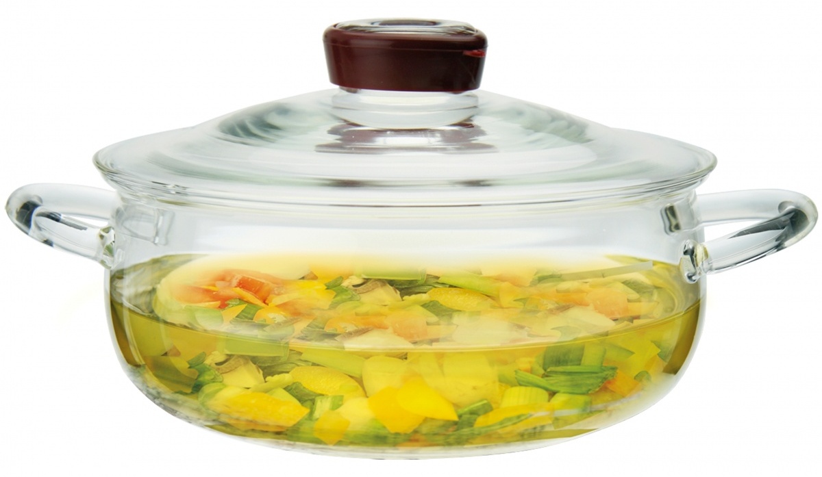 Pentola di vetro per fornello