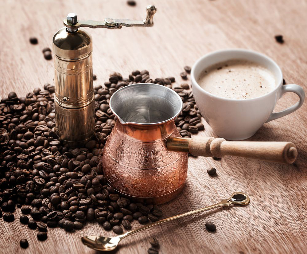 caffettiera di rame