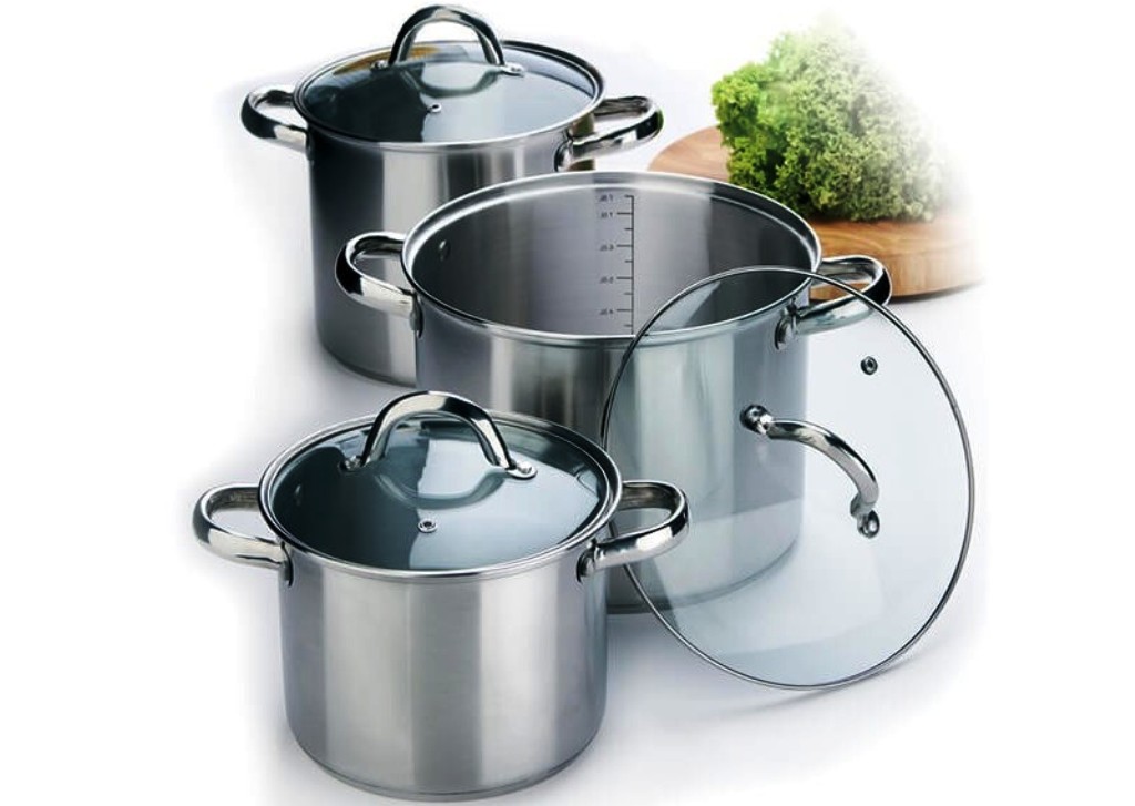 selezione di prodotti per pentole grandi