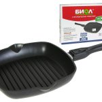 padella per griglia in ghisa biol con manico rimovibile