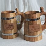 design fotografico di tazza di legno