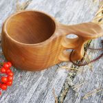 foto di decorazione di tazza di legno