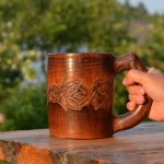 decorazione fotografica per tazza di legno