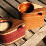 idee per decorare tazze di legno